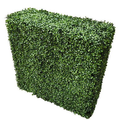 Premium Two Tone Green Artificial Boxwood Hedge 40"L x 40"H Commercial Grade UV Resistant 