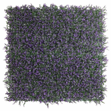 Artificial Purple Lavender Foliage Wall Panels 11SQFT 40"x 40" Commercial Grade UV Resistant 