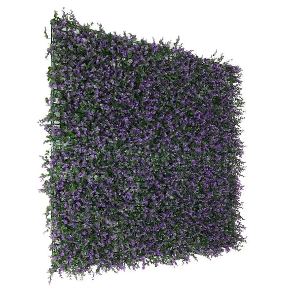 Artificial Purple Lavender Foliage Wall Panels 11SQFT 40"x 40" Commercial Grade UV Resistant 