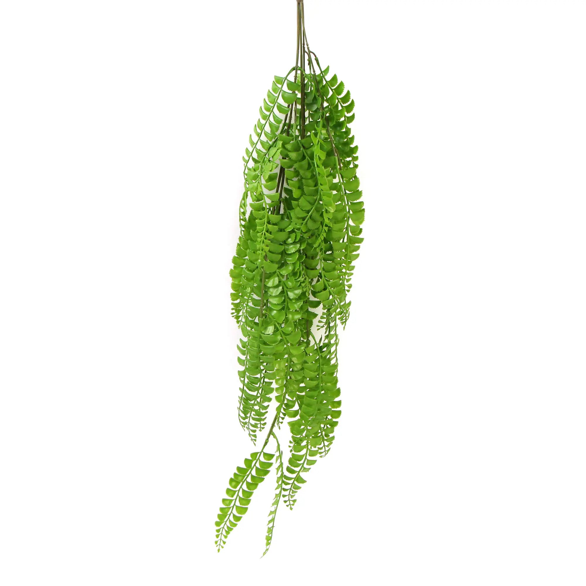 Artificial Dark Green Hanging Button Fern Plant 31" UV Resistant 