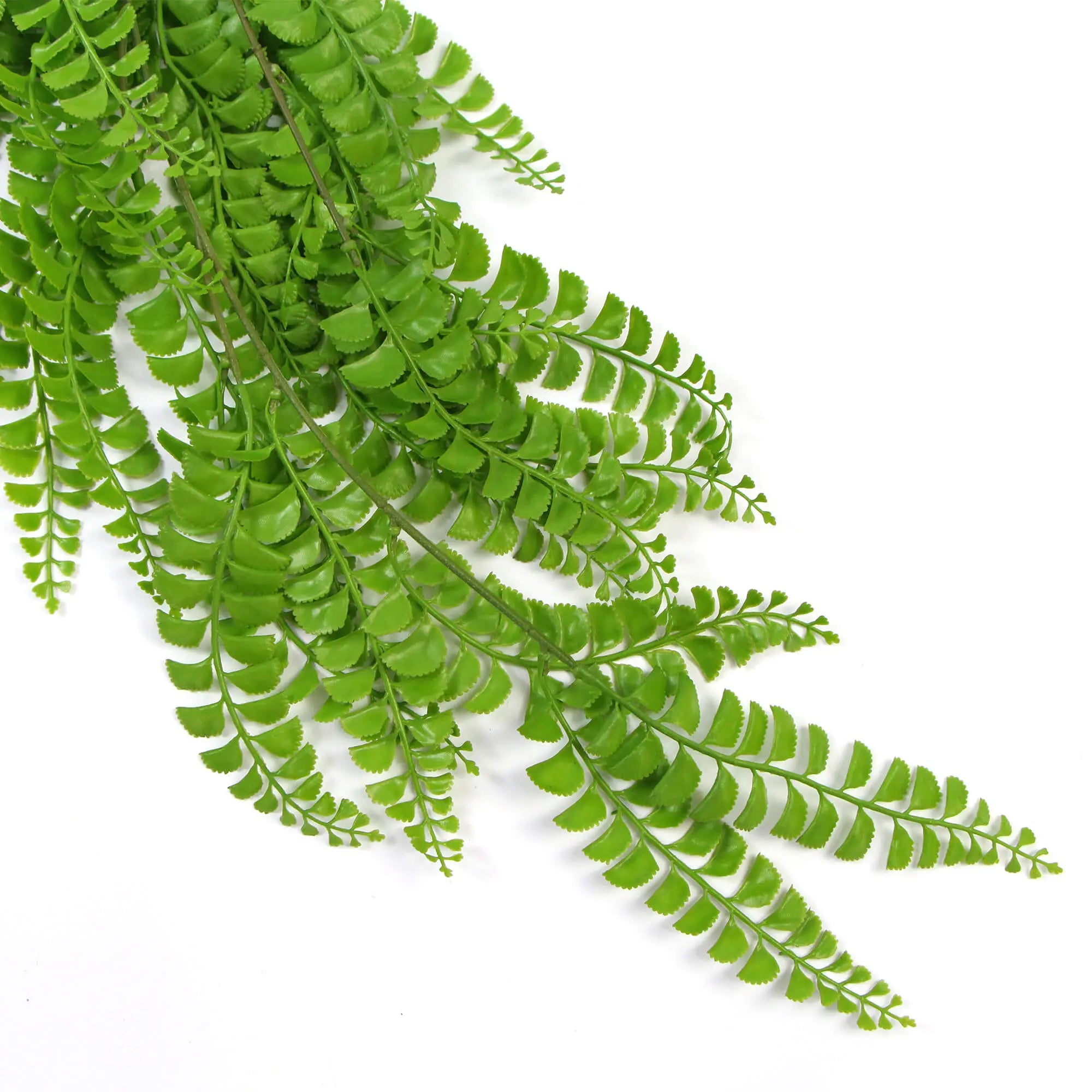 Artificial Dark Green Hanging Button Fern Plant 31" UV Resistant 