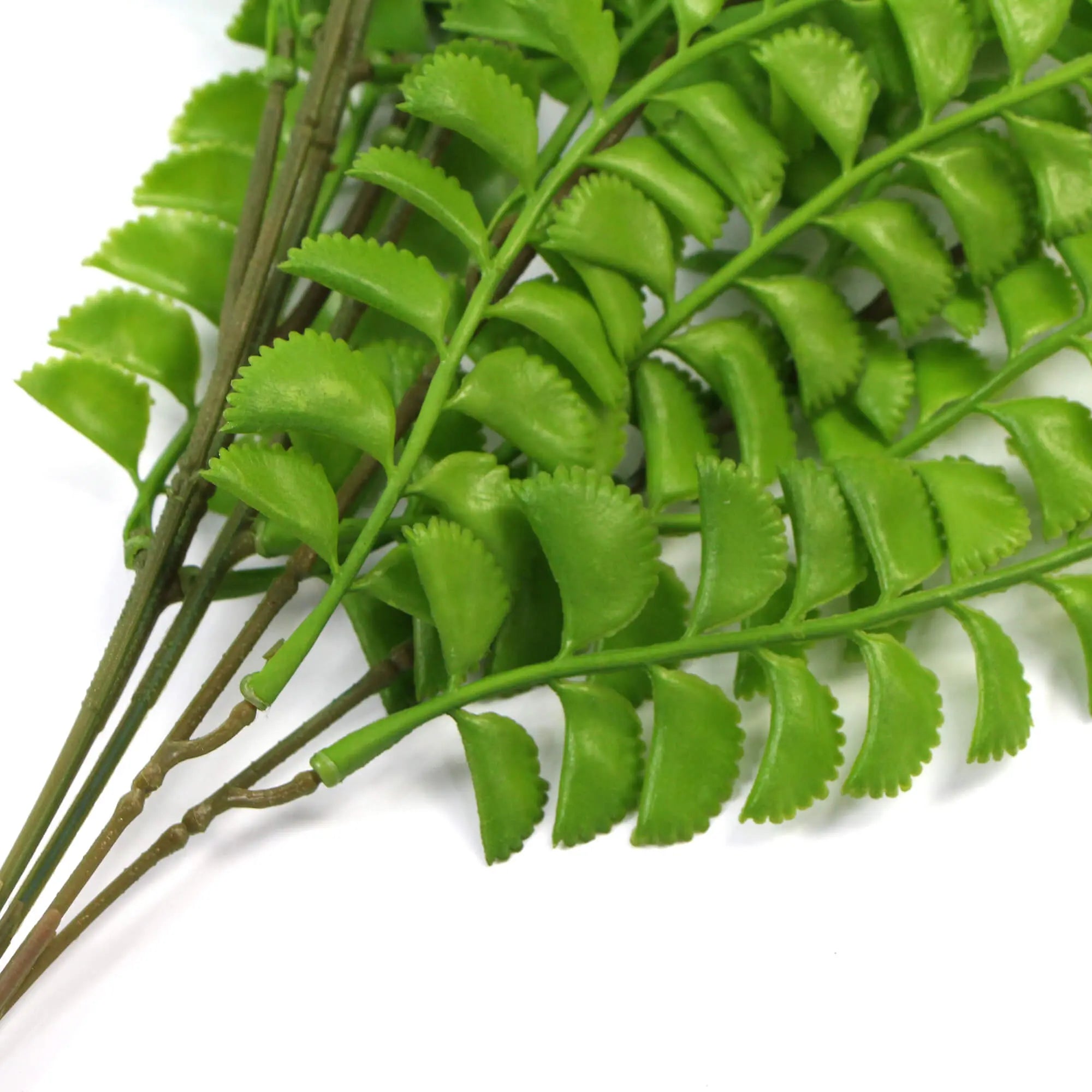 Artificial Dark Green Hanging Button Fern Plant 31" UV Resistant 
