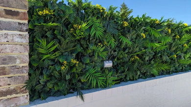 Luxury Flowering Hawaiian Sunrise Artificial Vertical Garden 40" x 40" 11SQ FT Commercial Grade UV Resistant 