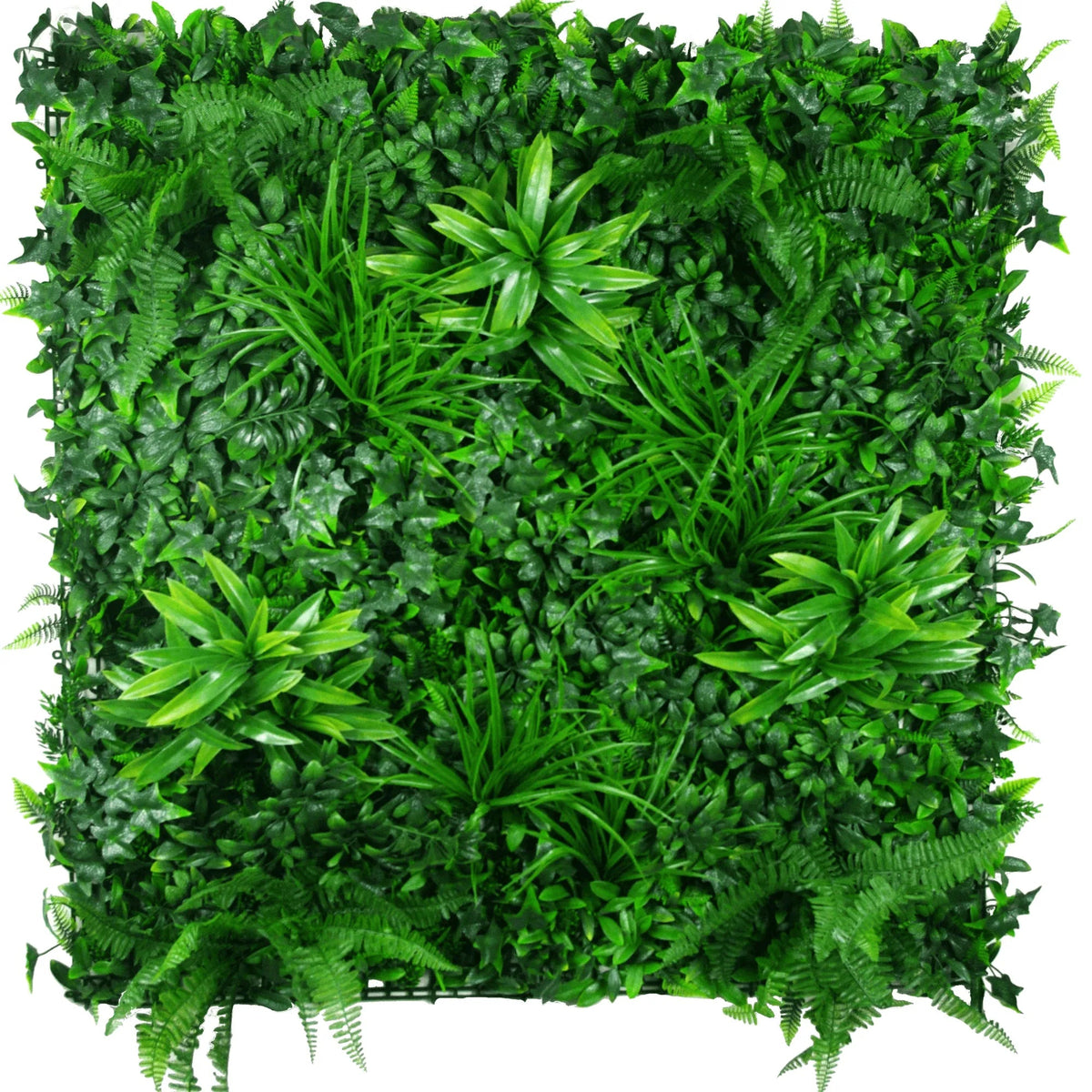 Sample Panel of Green Tropics Artificial Vertical Garden (Small Sample) Commercial Grade UV Resistant 