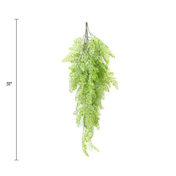 Artificial Light Green Maidenhair Fern 31" UV Resistant 