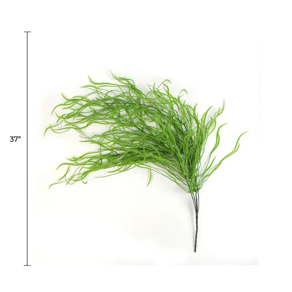 Artificial Long Weeping Willow Grass Bush 37" UV Resistant 