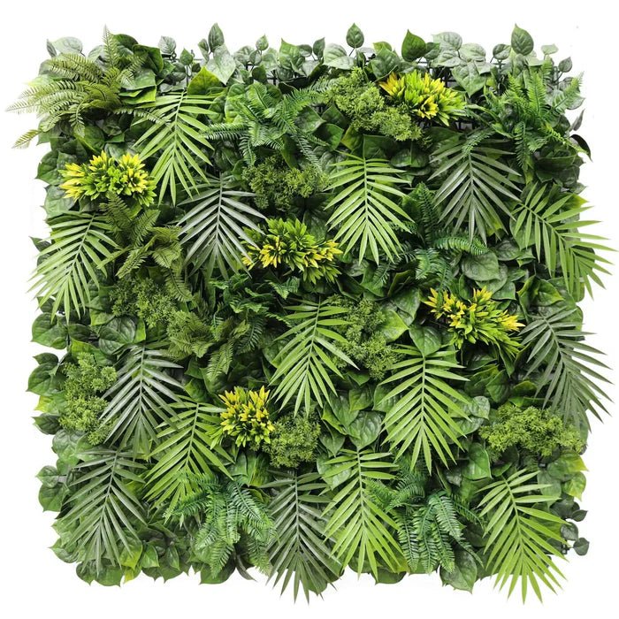 Sample Panel of Luxury Flowering Hawaiian Sunrise Artificial Vertical Garden (Small Sample) Commercial Grade UV Resistant 