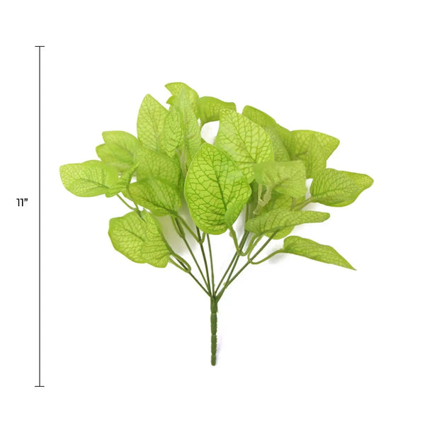 Artificial Philodendron Golden Leaf Bush 11" 
