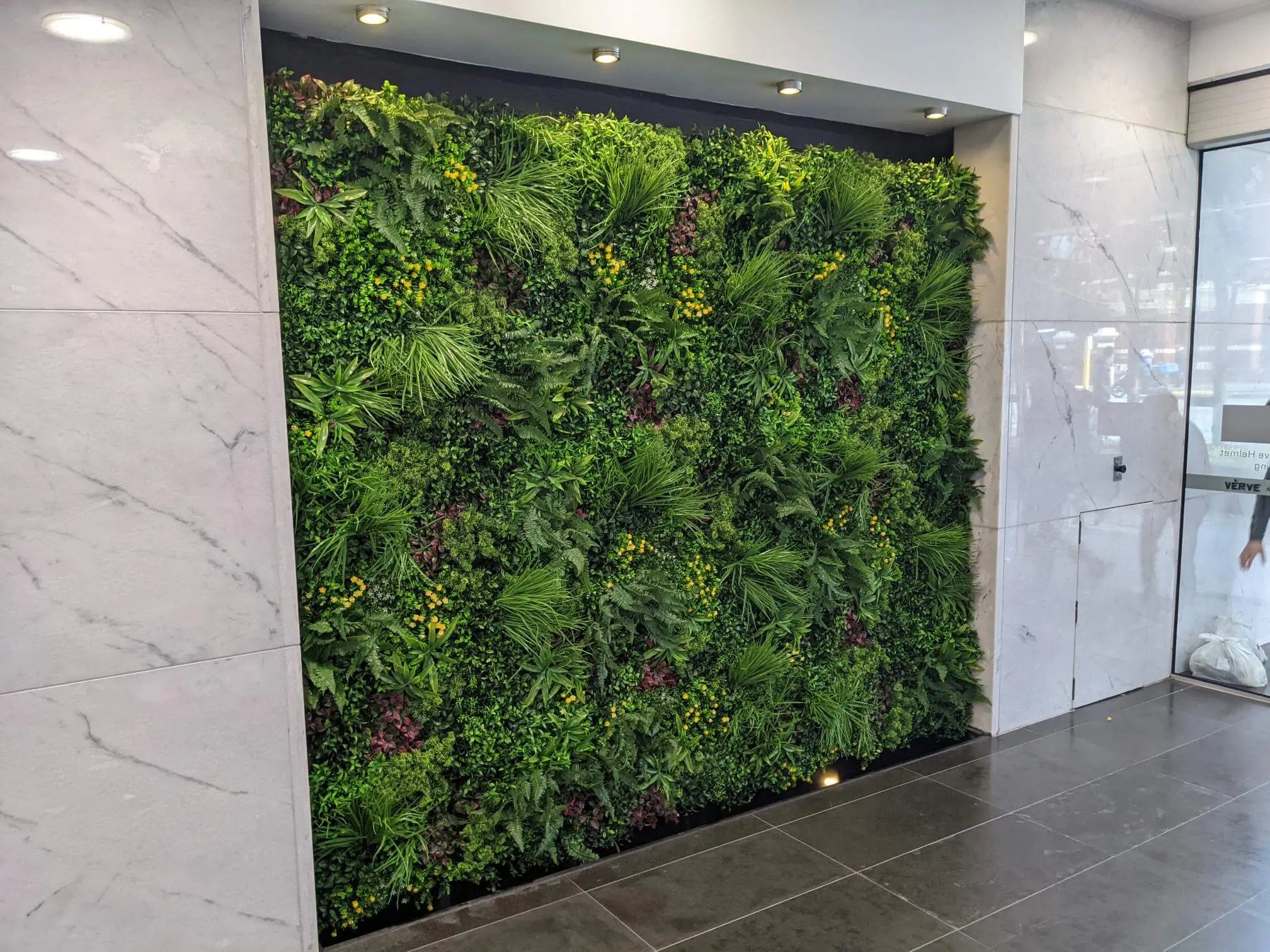 Sample Panel of Country Fern Artificial Vertical Garden (Small Sample) Commercial Grade UV Resistant 