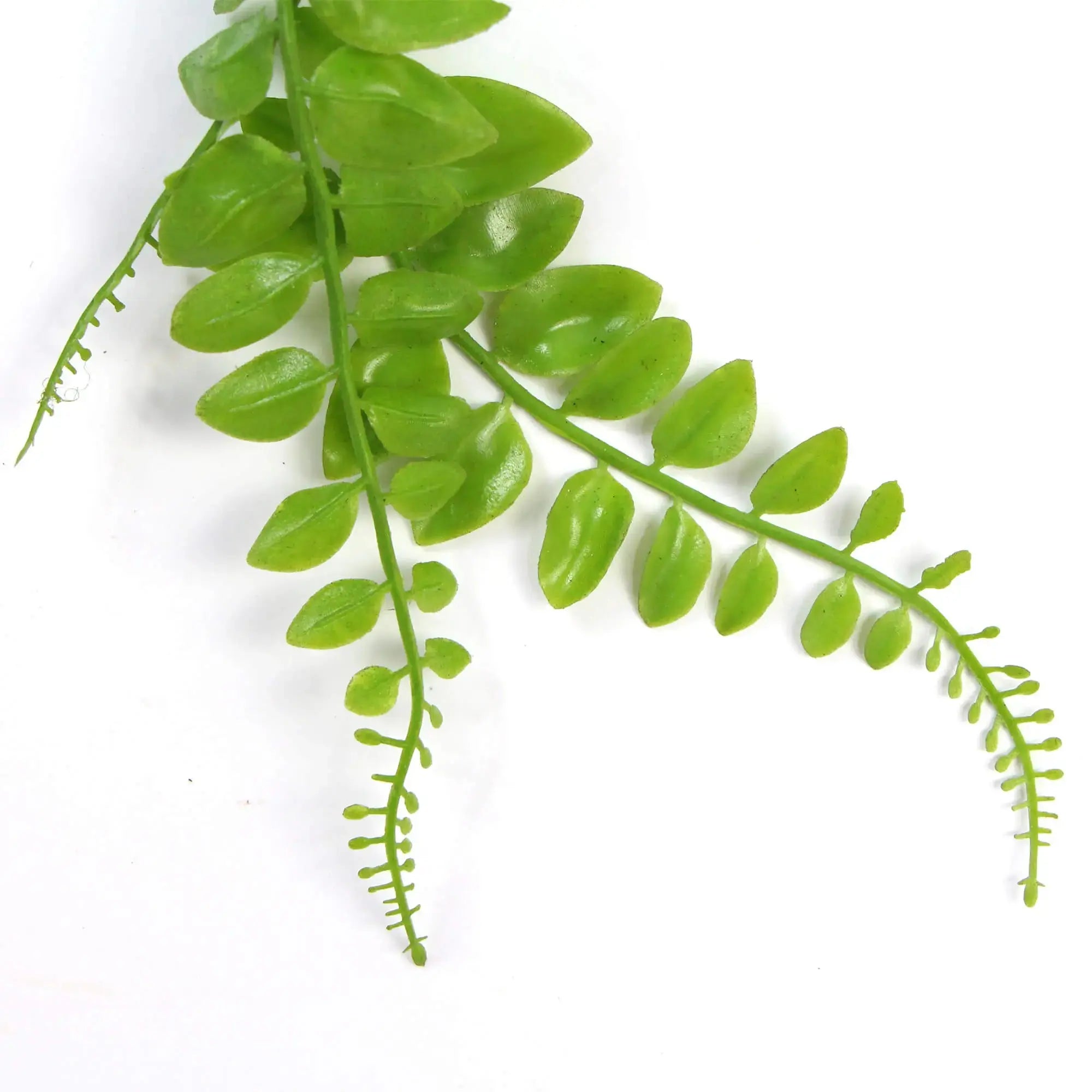 Artificial Light Green Hanging Button Fern Plant 31" UV Resistant 