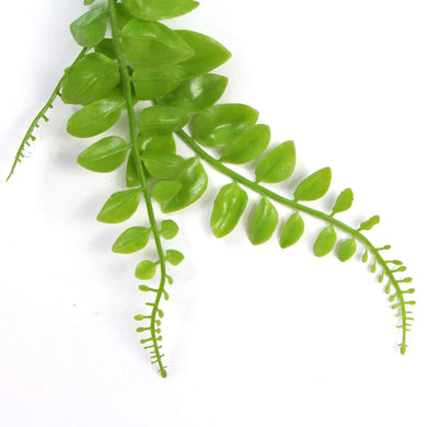 Artificial Light Green Hanging Button Fern Plant 31" UV Resistant 