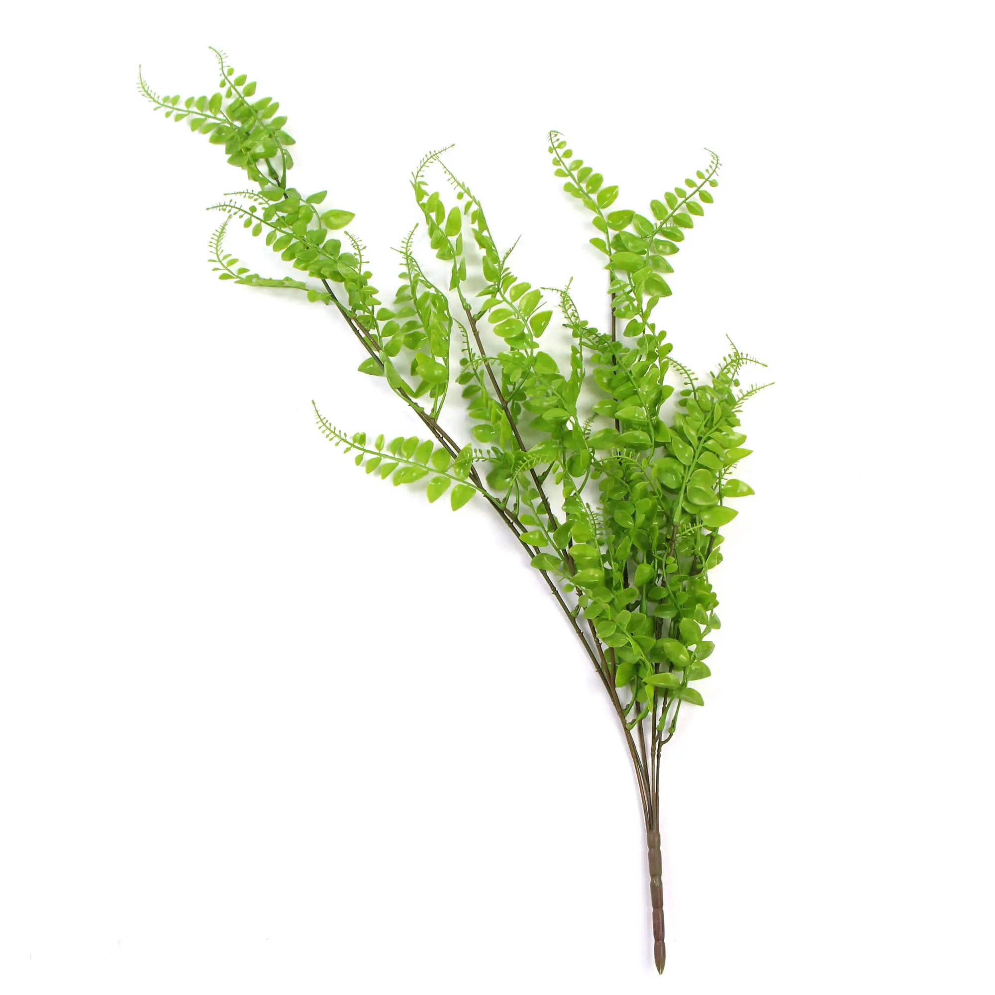 Artificial Light Green Hanging Button Fern Plant 31" UV Resistant 