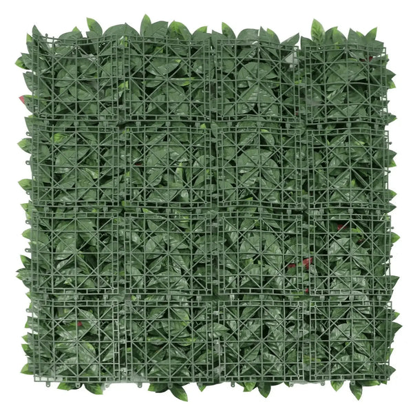 Artificial Photinia Hedge Panel Wall 40" x 40" 11SQ FT Commercial Grade UV Resistant 