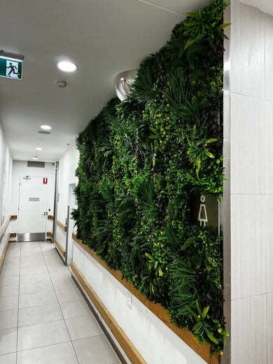 Luxury Country Fern Artificial Vertical Garden 40" x 40" 11SQ FT Commercial Grade UV Resistant 