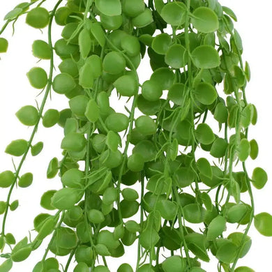 Close-up of dense artificial green foliage.