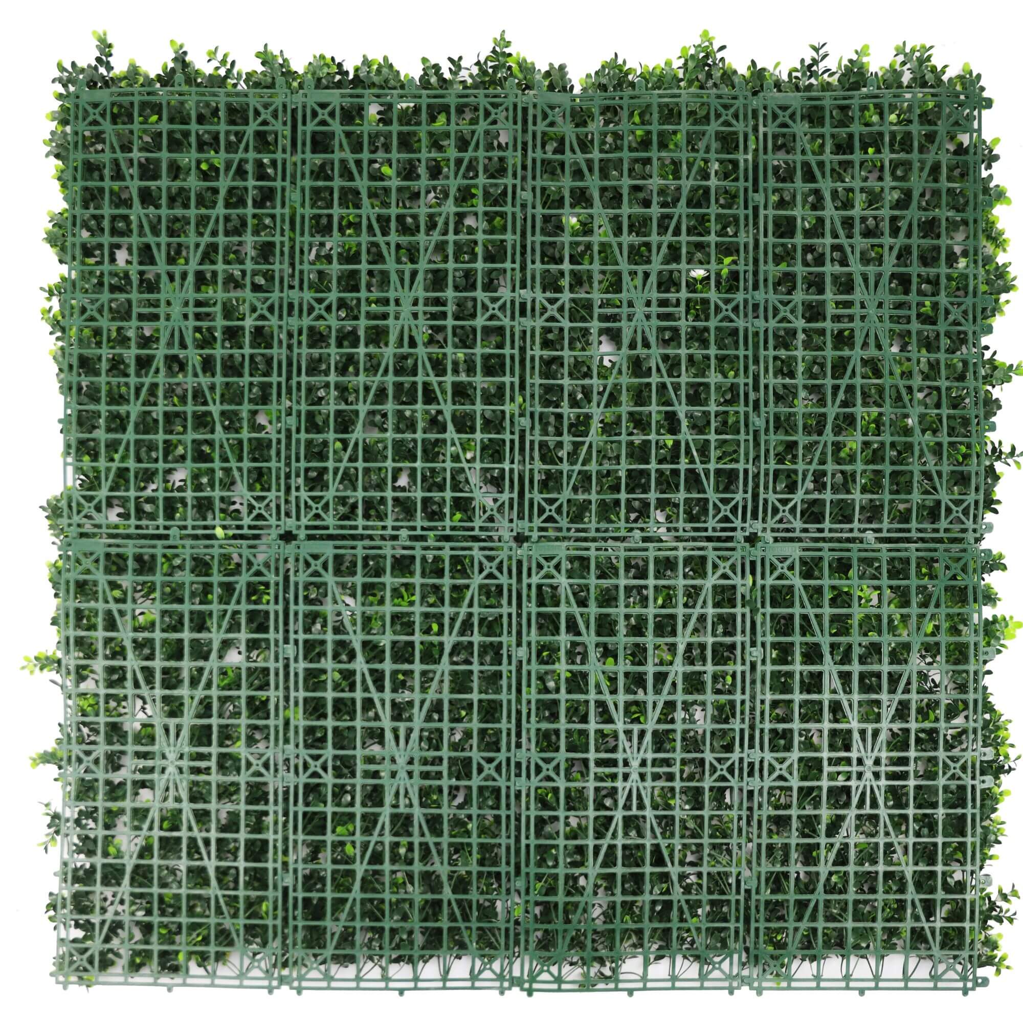 White Flowering Artificial Boxwood Wall 40" x 40" 11SQ FT Commercial Grade UV Resistant