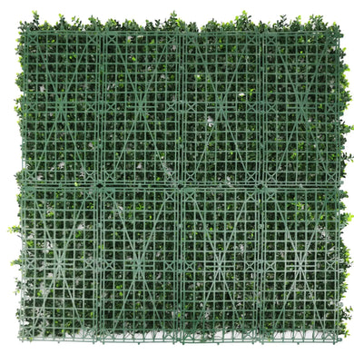White Flowering Artificial Boxwood Wall 40" x 40" 11SQ FT Commercial Grade UV Resistant 
