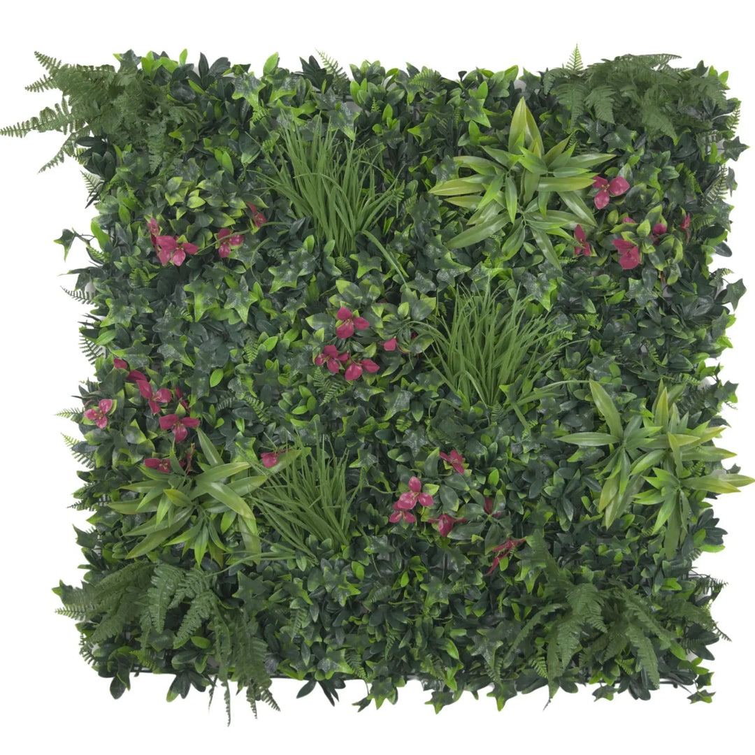 Luxury Pink Sensation Artificial Living Wall /  Green Wall 40" x 40" 11SQ FT Commercial Grade UV Resistant 
