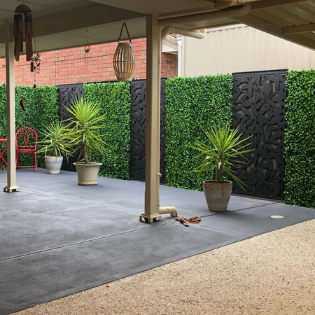 Jasmine Artificial Green Wall 40" x 40" 11SQFT Commercial Grade UV Resistant 