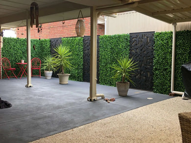 Jasmine Artificial Green Wall 40" x 40" 11SQFT Commercial Grade UV Resistant 