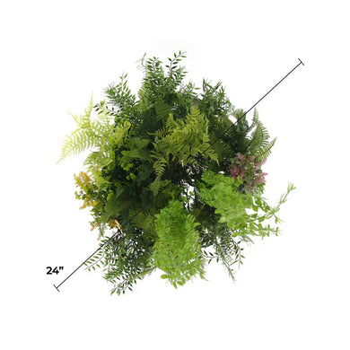 Premium imitation green wall disc, 24" across.