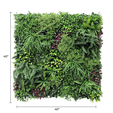 Luxury Country Fern Artificial Vertical Garden 40" x 40" 11SQ FT Commercial Grade UV Resistant 