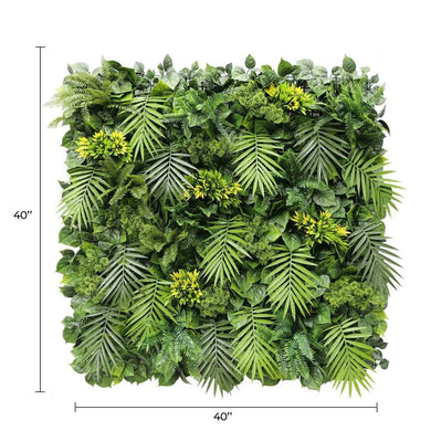 Luxury Flowering Hawaiian Sunrise Artificial Vertical Garden 40" x 40" 11SQ FT Commercial Grade UV Resistant 