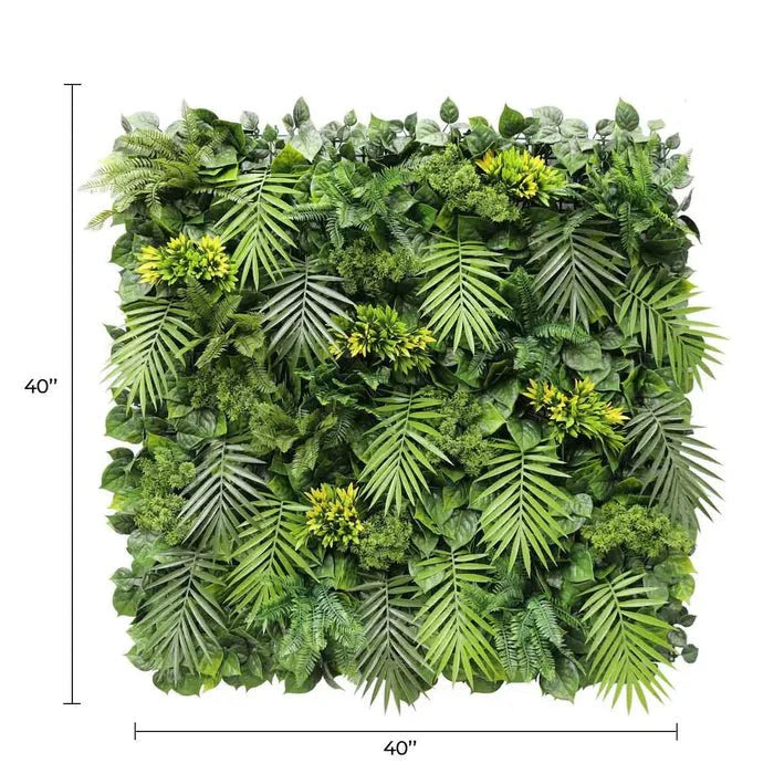 Sample Panel of Luxury Flowering Hawaiian Sunrise Artificial Vertical Garden (Small Sample) Commercial Grade UV Resistant 