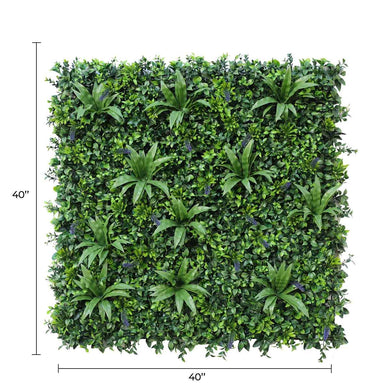 Luxury Lavender Fields Artificial Green Wall 40" x 40" 11SQFT Commercial Grade UV Resistant 