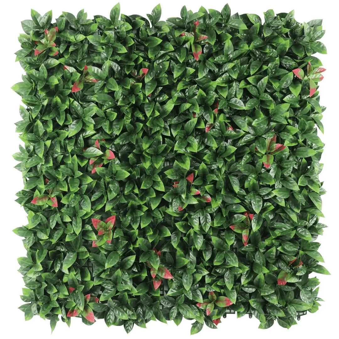 Artificial Photinia Hedge Panel Wall 40" x 40" 11SQ FT Commercial Grade UV Resistant 