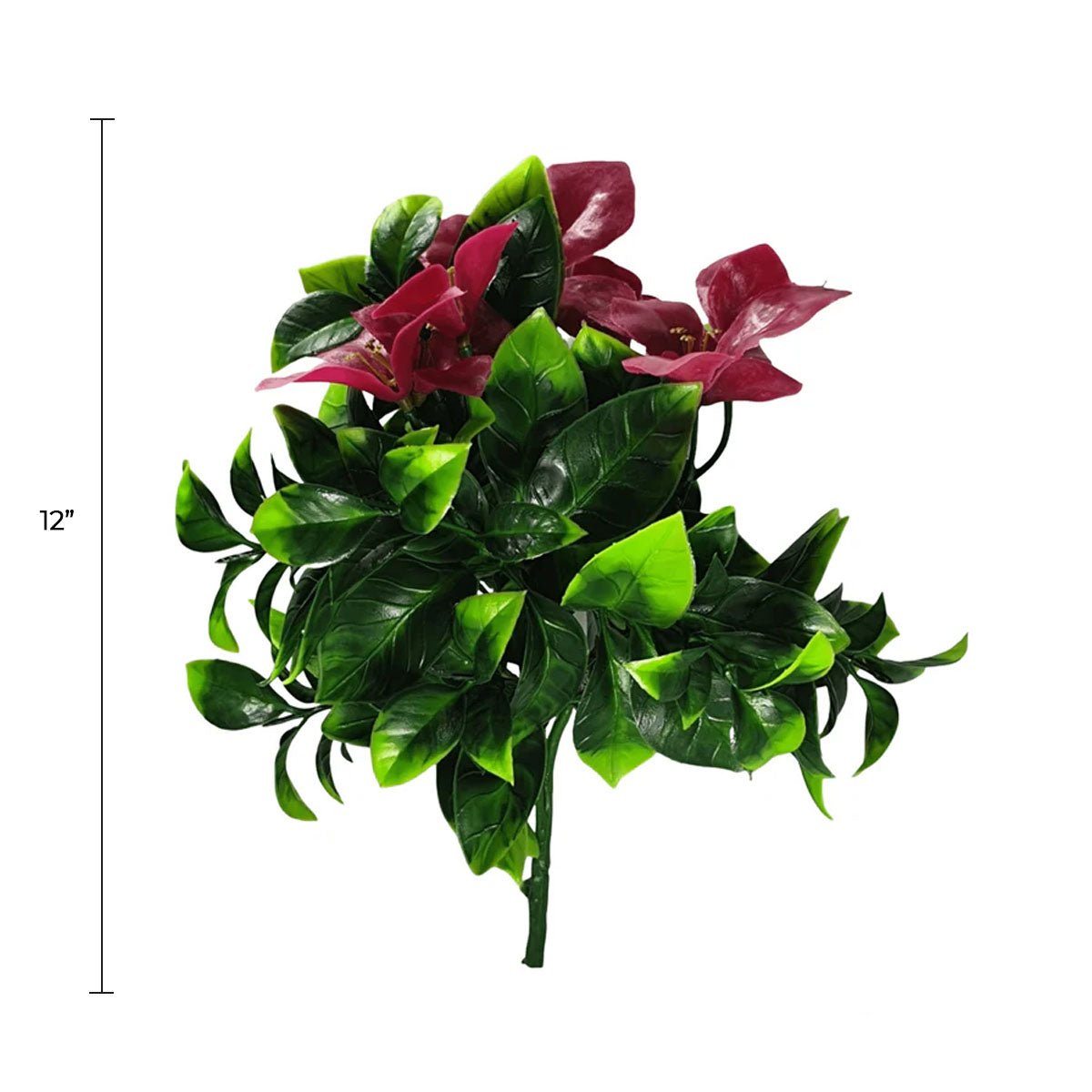 Pink Bougainvillea Flower Stem 12" UV Resistant