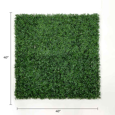 Dark Artificial Boxwood Wall (6 Pieces 40" x 40") 66 SQ FT Set Commercial Grade UV Resistant (EXCESS STOCK PRICE) 