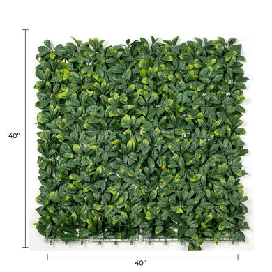 Premium Laurel Artificial Vertical Garden Wall 40" x 40" 11SQ FT Commercial Grade UV Resistant 