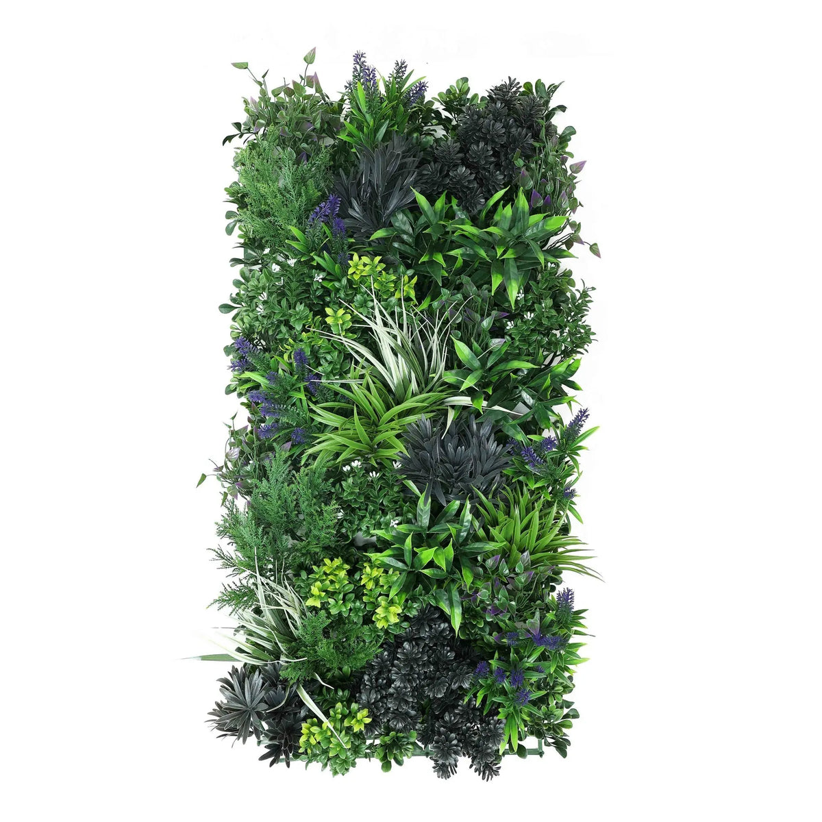 Premium Artificial Green Wall Rustic Botanical Lavender 40"x 20" Commercial Grade UV Resistant 