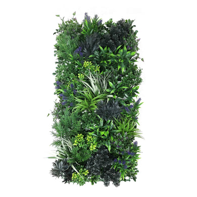 Premium Artificial Green Wall Rustic Botanical Lavender 40"x 20" Commercial Grade UV Resistant 