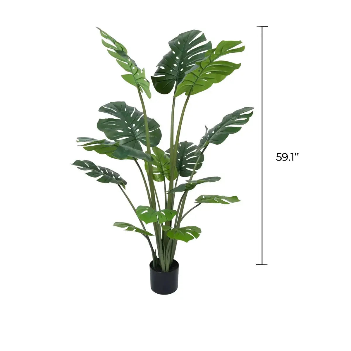 Premium Artificial Potted Monstera Tree 59.1in 