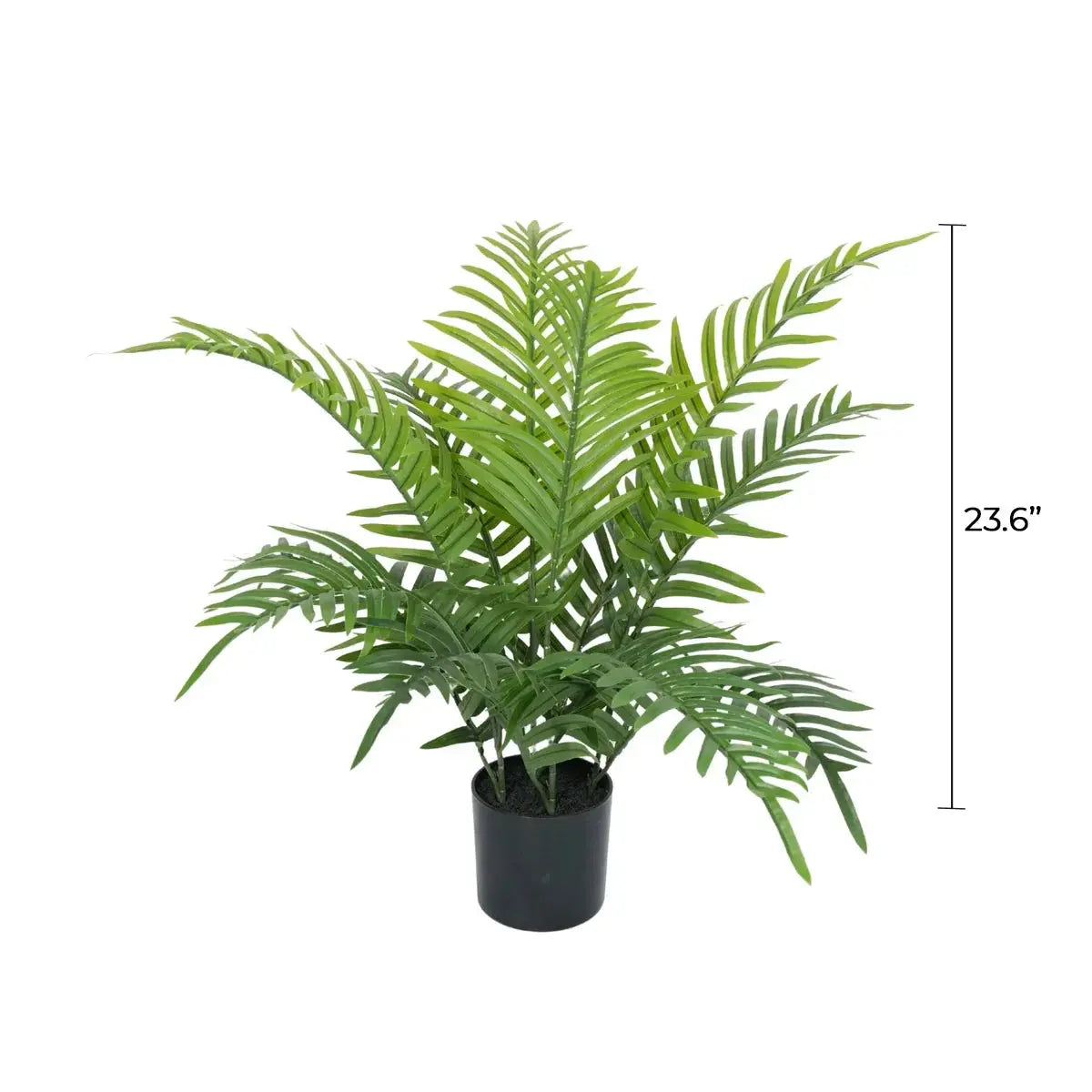 Premium Dense Potted Artificial Fern Palm 23.6in 