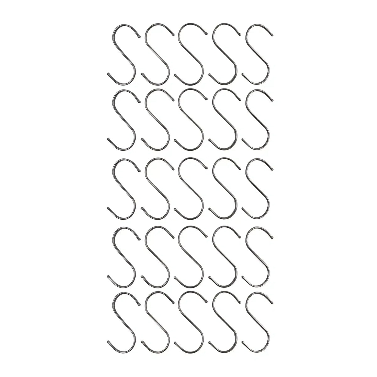 Stainless Steel Hanging S Hooks 4.72 inches X 2.36 inches 25 Pieces 