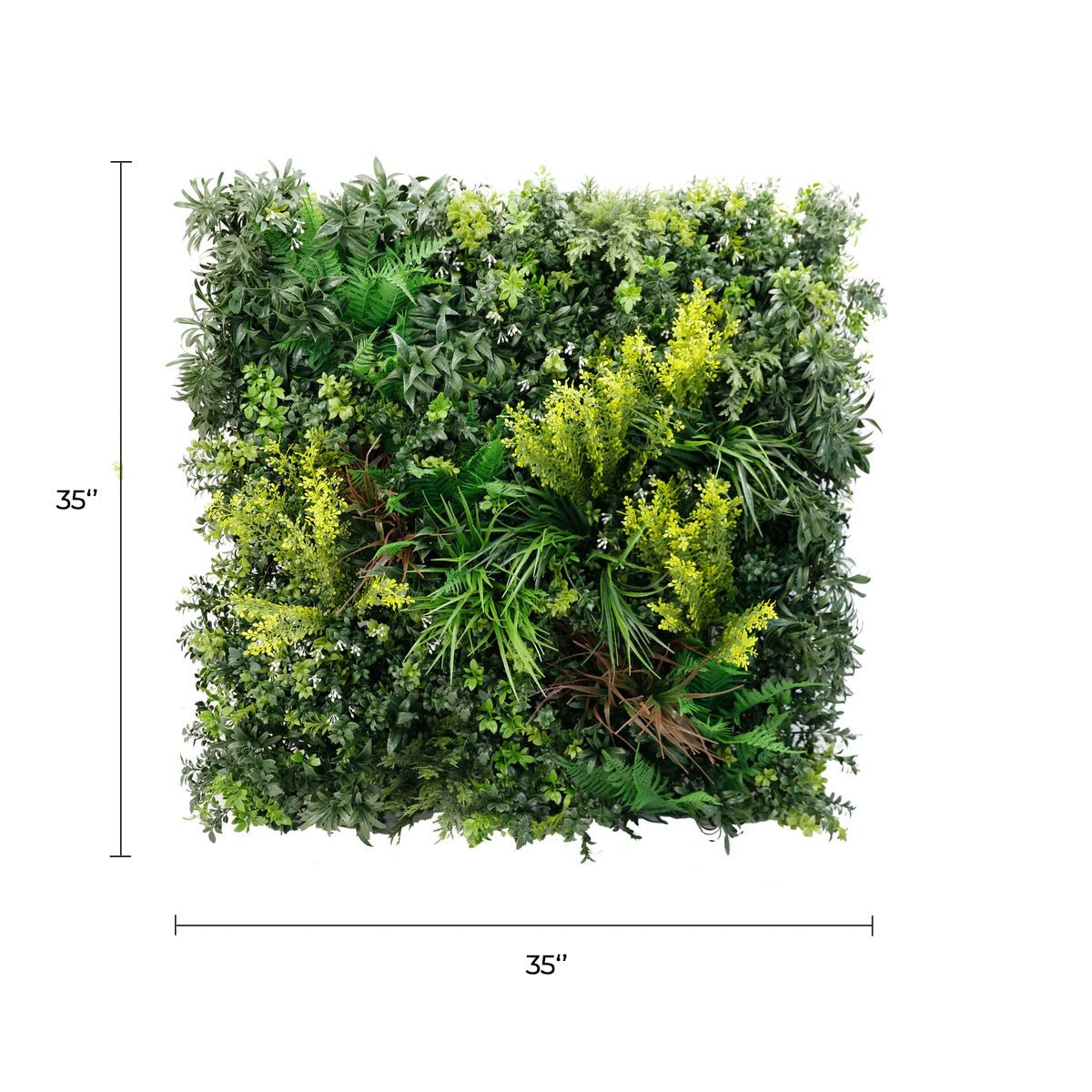 Tropical Vibe Artificial Vertical Garden / Green Wall Panel 35" x 35" UV Resistant (Fire Retardant)