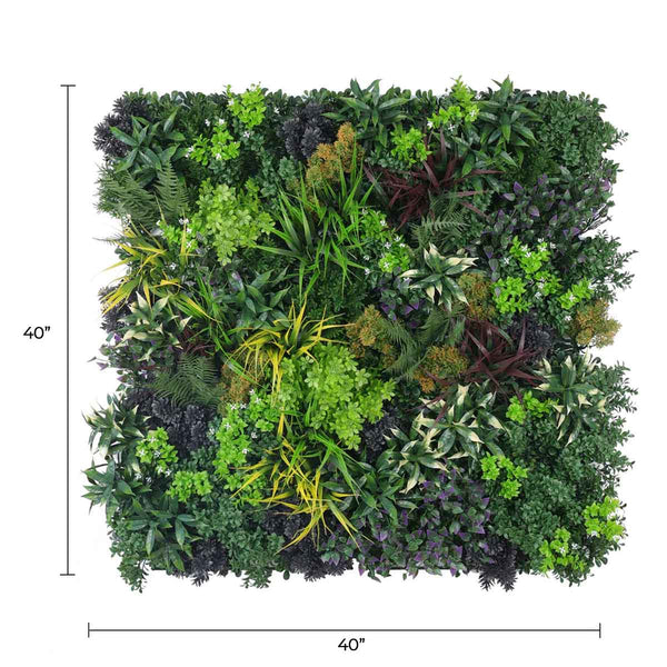 Ultra Luxury  Floral Fusion Vertical Garden 40" x 40" 11SQ FT Commercial Grade UV Resistant 