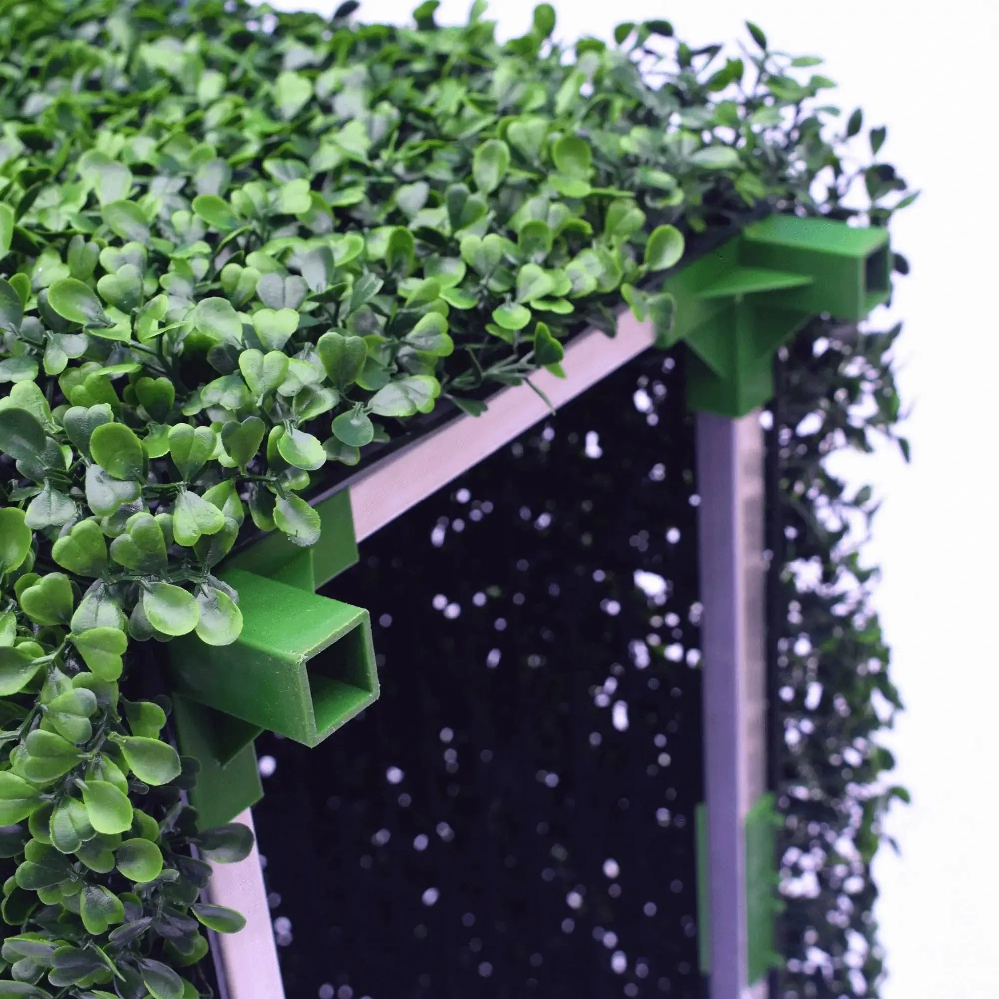 Dark Artificial Boxwood Hedge 40"L x 10"H Commercial Grade UV Resistant 