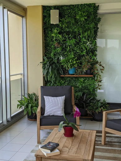 Luxury Wild Tropics Artificial Vertical Garden 40" x 40" 11SQ FT Commercial Grade UV Resistant 