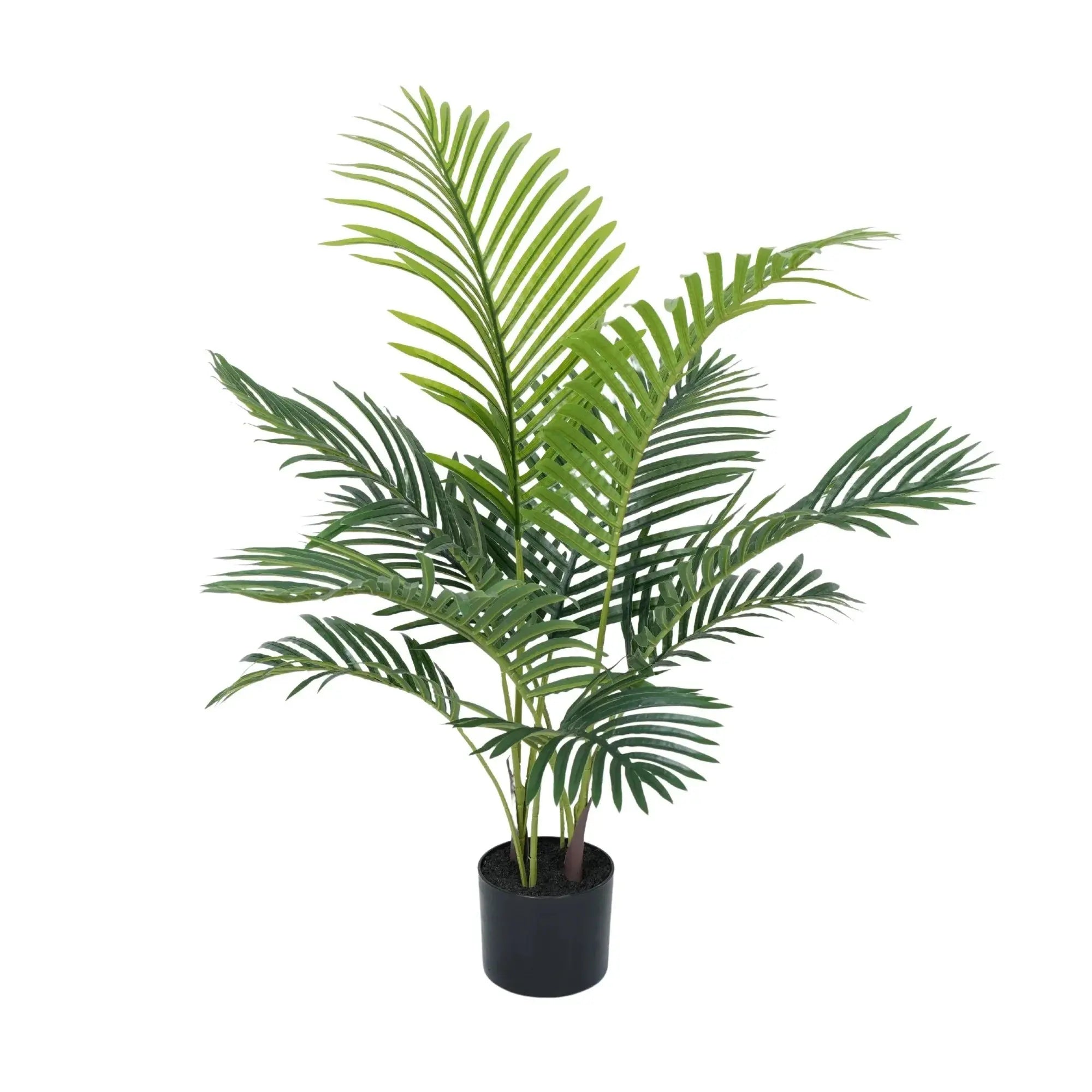 Premium Handmade Artificial Potted Areca Palm Tree 35.4in 