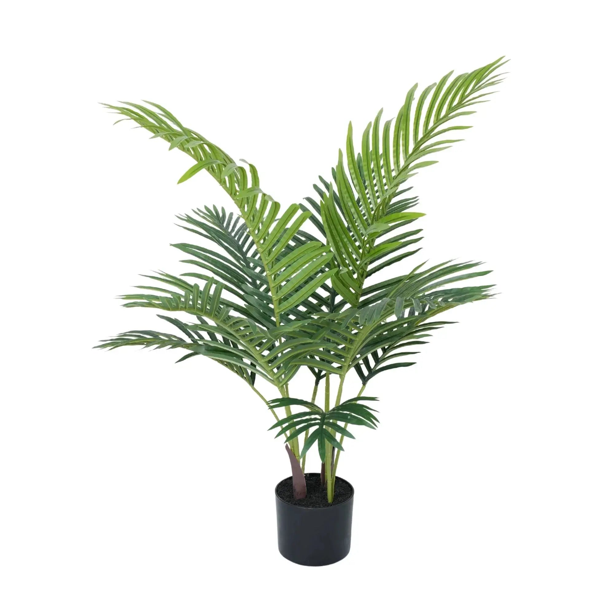 Premium Handmade Artificial Potted Areca Palm Tree 35.4in 