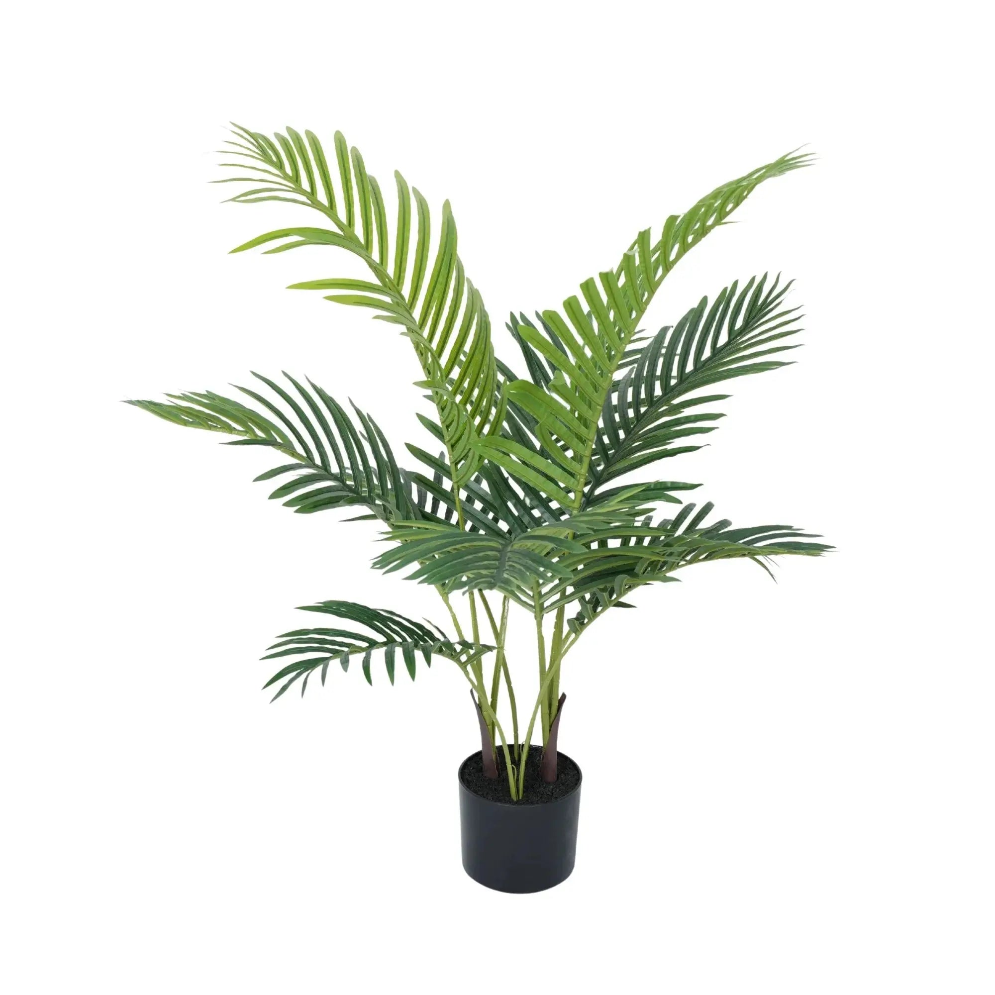 Premium Handmade Artificial Potted Areca Palm Tree 35.4in 