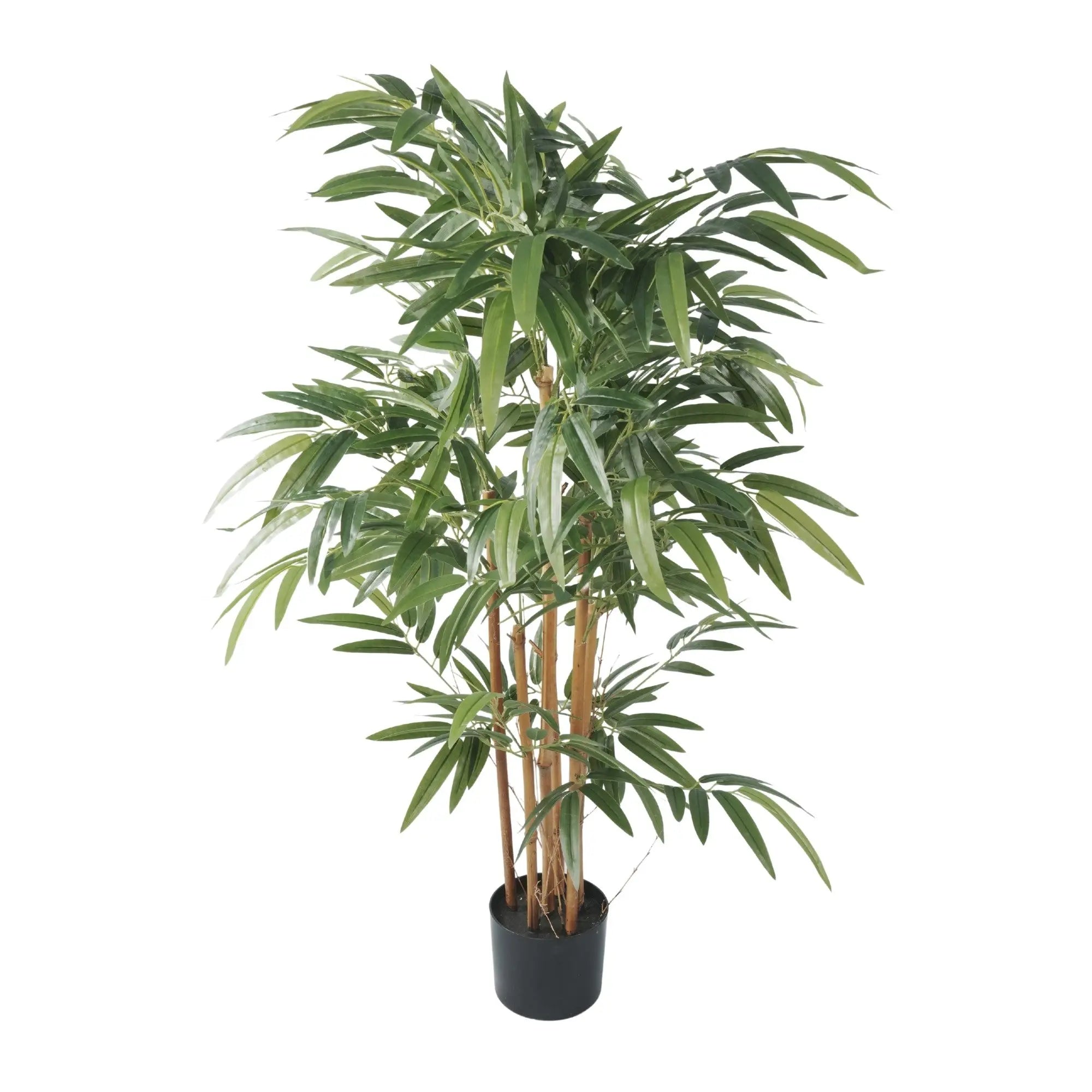 Premium Potted Artificial Bamboo with  Natural Trunk 47.2in 