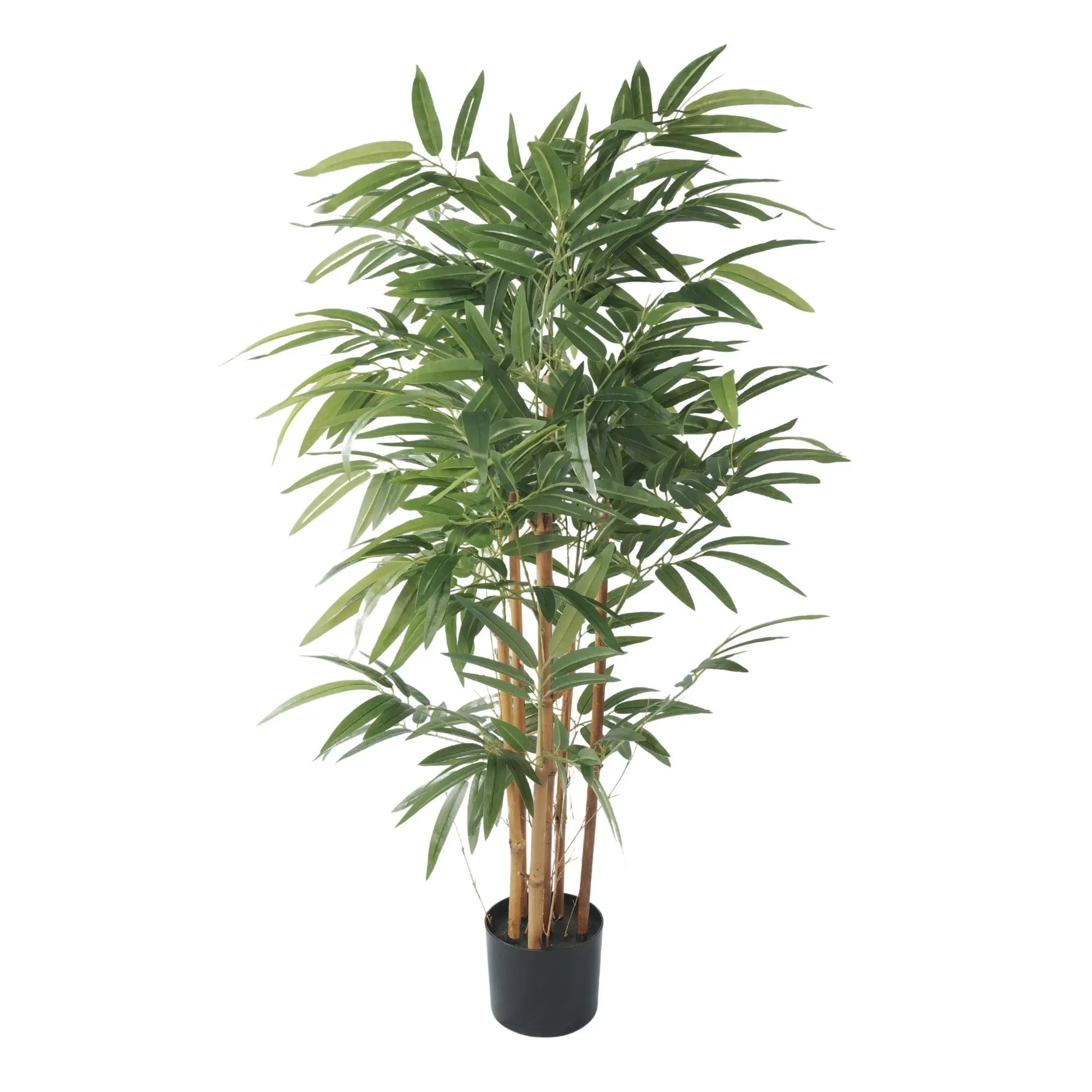 Premium Potted Artificial Bamboo with  Natural Trunk 47.2in 