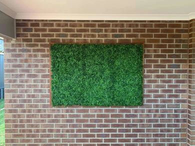 Artificial Mixed Boxwood Hedge Panel Wall 40" x 40" 11SQ FT Commercial Grade UV Resistant 