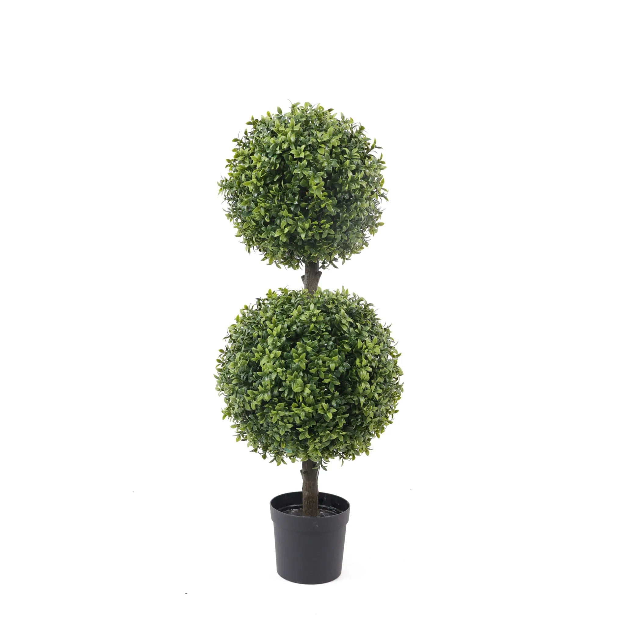 Premium Artificial Topiary Tree 2 Ball UV Resistant 33"(H) x 14"(W)
