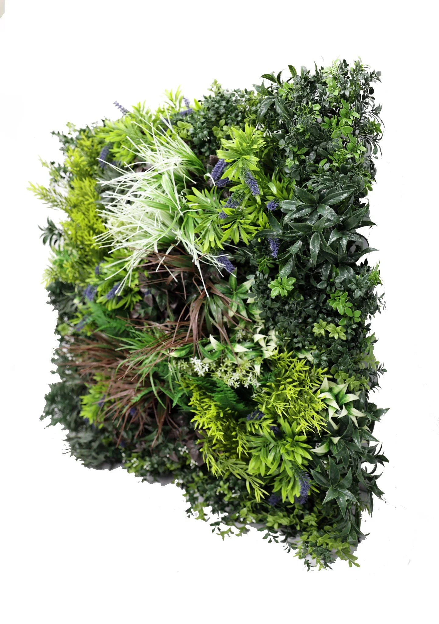 Tropical Forest Artificial Vertical Garden / Green Wall Panel 35" x 35" UV Resistant (Fire Retardant)